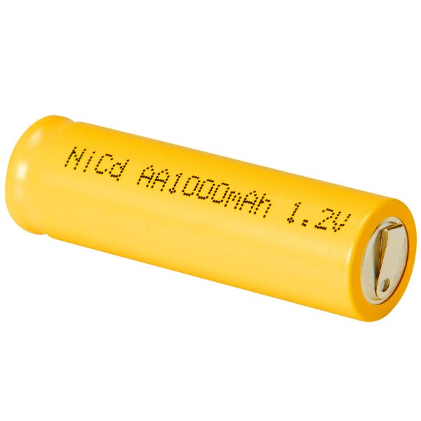 Main product image for AA NiCd Cell Battery with Tabs 1000mAh 140-184